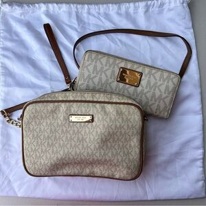 Michael Kors crossbody + matching wallet